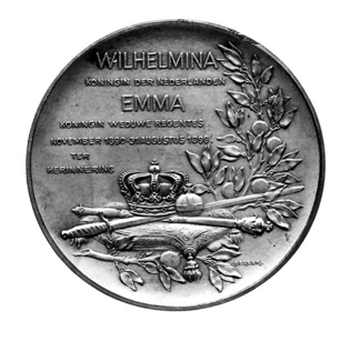 Anthonie Begeer - Wilhelmina, Koningin der Nederlanden - Emma, Koningin Weduwe R...