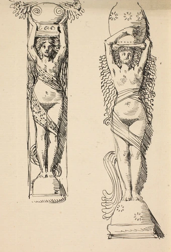 Deux cariatides - Eugène Grasset