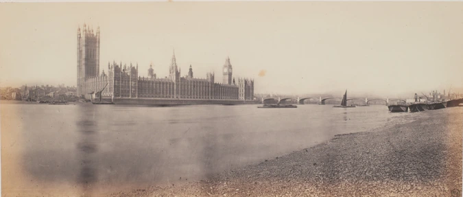 Victor Albert Prout - Westminster Palace and bridge