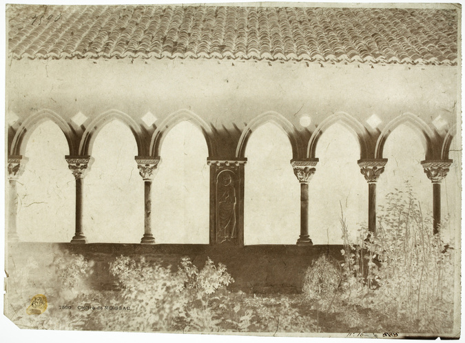 Gustave Le Gray - Moissac (Tarn-et-Garonne) - Arcades du cloître, église Saint-P...