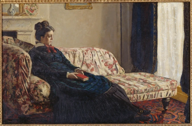 Claude Monet - Méditation. Madame Monet au canapé