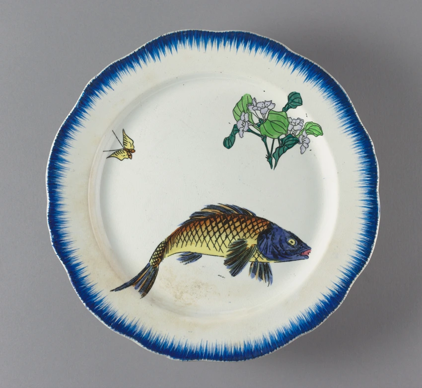 Assiette plate, service "Bracquemond-Rousseau" - Félix Bracquemond