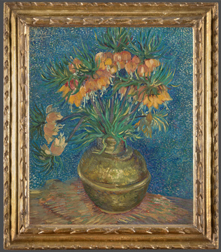 Fritillaires couronne impériale dans un vase de cuivre - Vincent