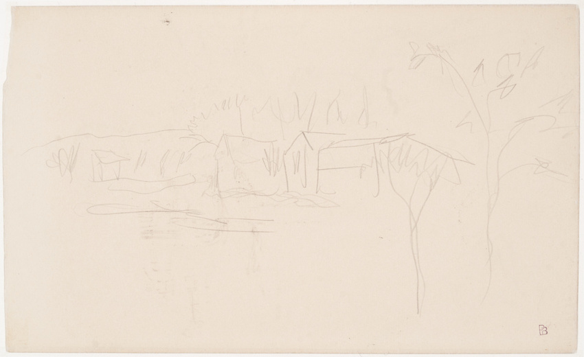 Pierre Bonnard - Page d'étude avec personnages, chevaux et cavaliers et jambes