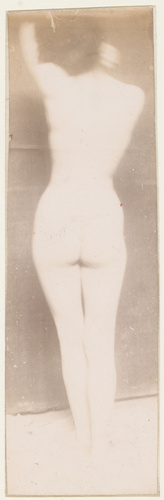 François-Rupert Carabin - Femme nue debout de dos, bras levé