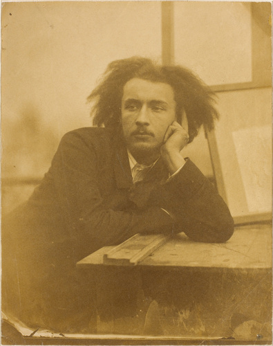 Charles Marville - Portrait de Charles Delahaye, rue Saint-Dominique (?)