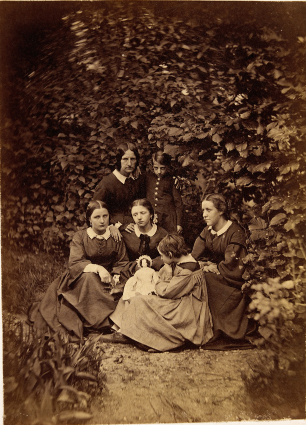 Achille Bonnuit - Portrait de groupe au jardin