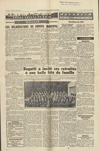 Anonyme - Extraits du journal "Dernières Nouvelles Alsace d'Alsace" n° 156