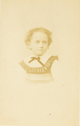 Michel Berthaud - Laure Eiffel enfant, en buste