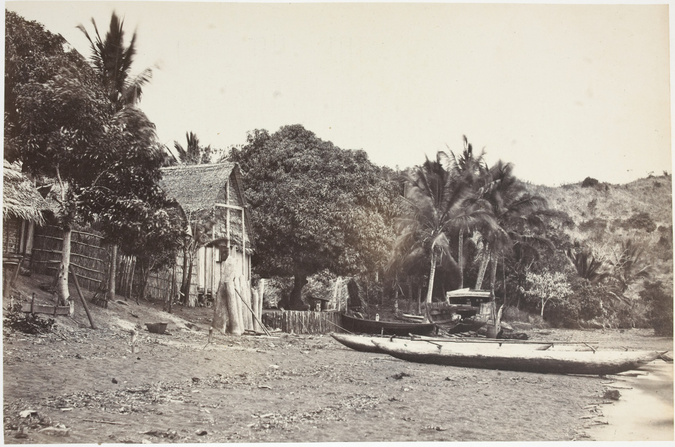 Désiré Charnay - Village à Nossi-bé