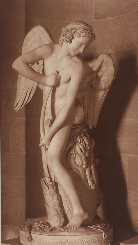 Anonyme - L'Amour se faisant un arc de la massue d'Hercule, d'Edme Bouchardon