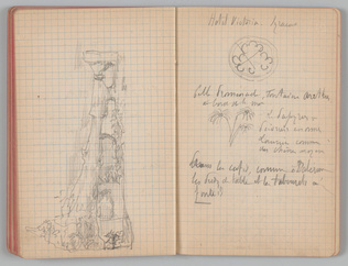 Charles-Justin Le Coeur - Carnet de notes concernant son voyage en Italie