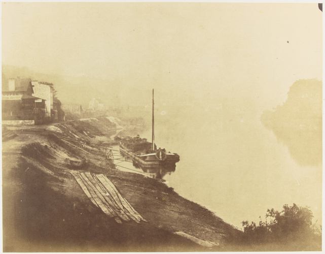 Victor Regnault - Rive gauche de la Seine près du Bas-Meudon, vue prise d'amont ...