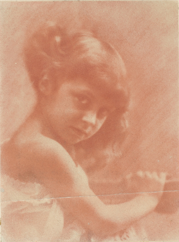 André Hachette - Petite fille blonde en buste