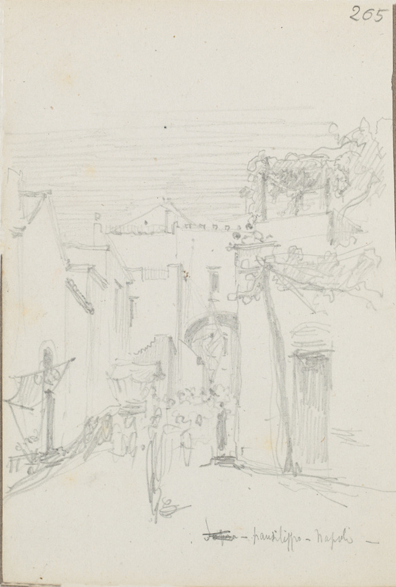 Louis Boitte - Naples, ruelle au Pausilippe
