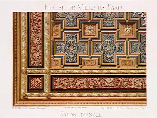 Jean-Camille Formigé - Projet pour le nouvel Hôtel de Ville de Paris, décor du p...