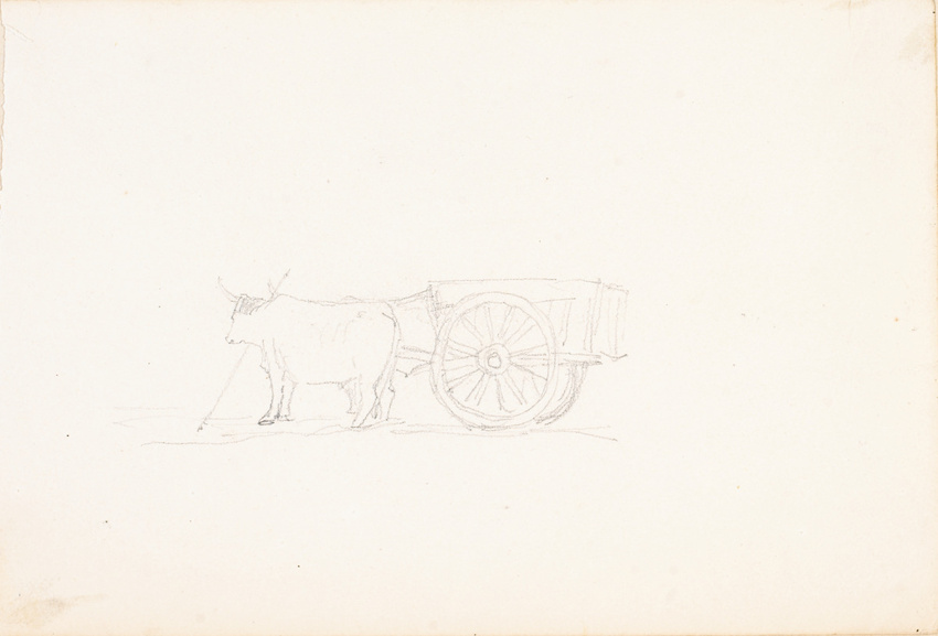 Victor Ruprich-Robert - Boeufs attelés à une charrette