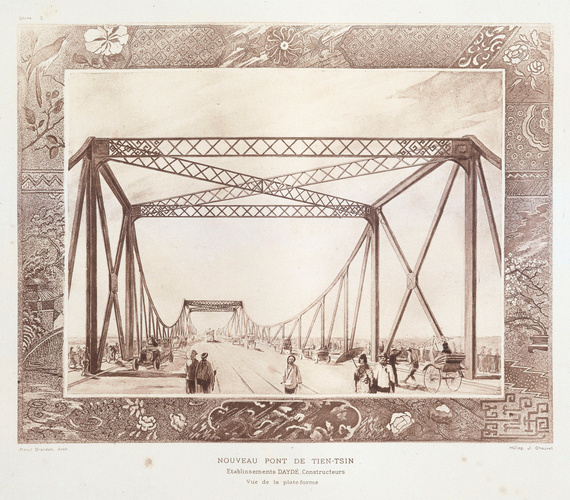 Raoul Brandon - Nouveau Pont de Tien-Tsin. Vue de la plate-forme
