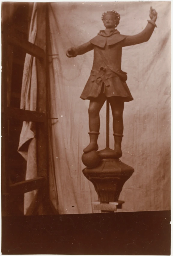 Anonyme - Tirage pour le catalogue Monduit de 1902 : sculpture pour l'Hôtel Jacq...