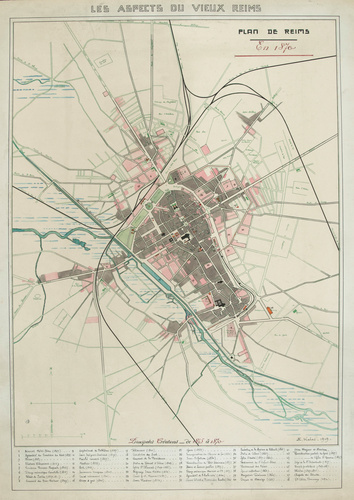 Ernest Kalas - Plan de Reims en 1870