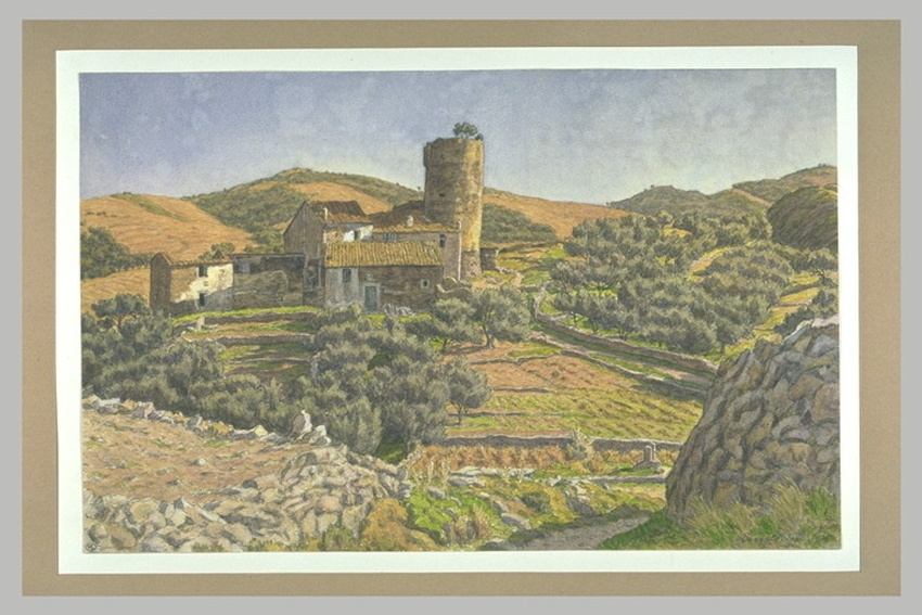 Henri Rivière - La tour Baille, à Banuyls