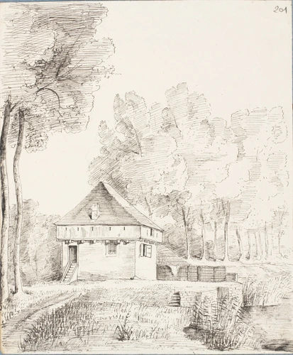 Zélia Boitte - Ypres, vue d'une maison dans la campagne