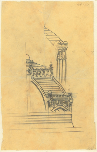Hector Guimard - Beaux-arts : concours 2ème classe, un panthéon