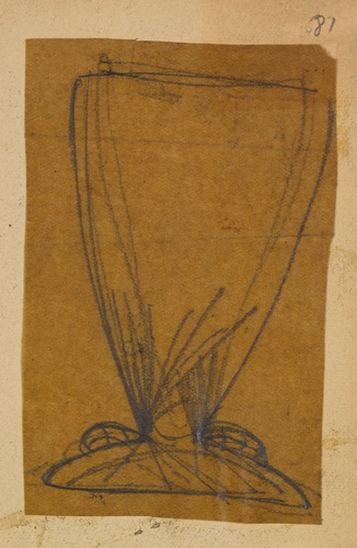 Lucien Bonvallet - Huit modèles de vases, ronds, à haut col, évasés et esquisse ...