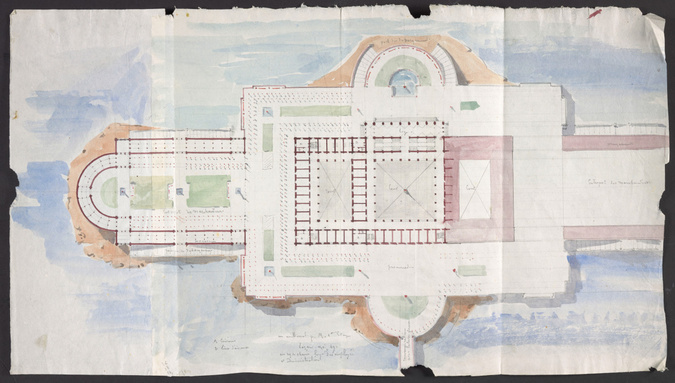 Anonyme - Fonds d'archives Alfred Normand concernant son séjour à Rome de 1847 à...