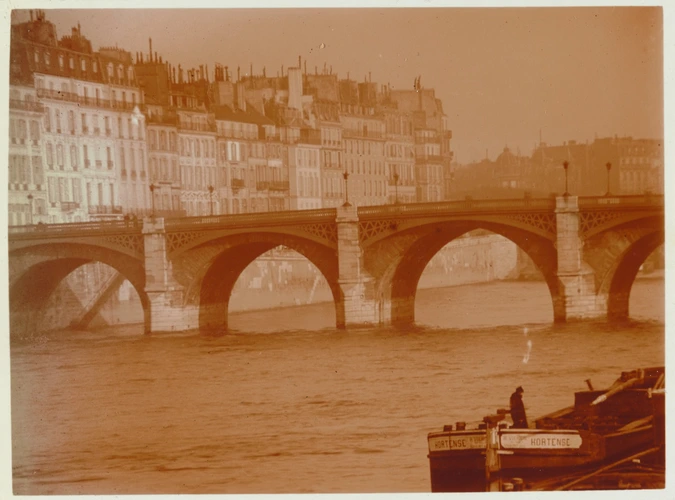 Charles Augustin Lhermitte - Paris, le pont Saint-Louis ? et la Seine