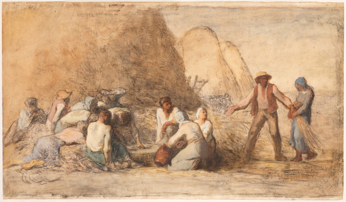落穂拾い J. F. Millet 名画　版画　Les Glaneuses 落穂拾い J. F. Millet 名画 版画 Les Glaneuses - メルカリ