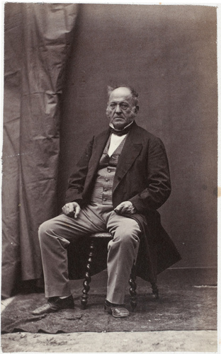 Achille Bonnuit - Homme agé assis