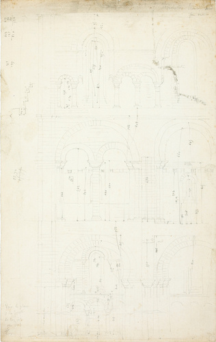 Victor Ruprich-Robert - Elévation du transept Nord face Est de la cathédrale de ...