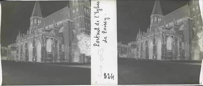 E. Serve-Louvat - Portail de l'église de Poissy