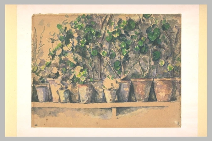 Paul Cézanne - Les pots de fleurs