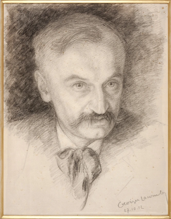 Georges Lacombe - Portrait de Léopold Chauveau de trois-quart face