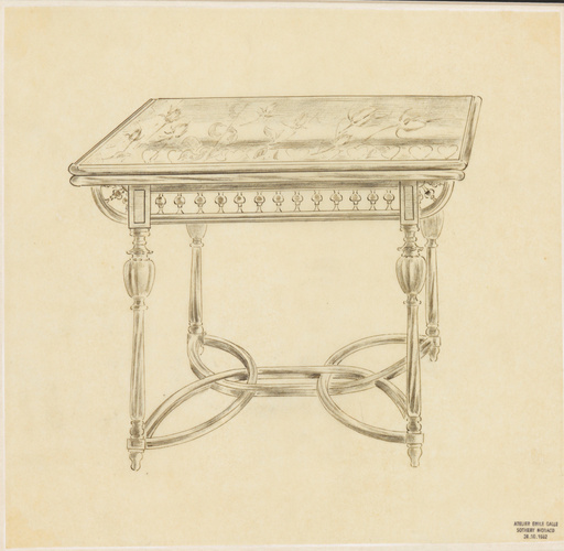 Emile Gallé - Table à jeu