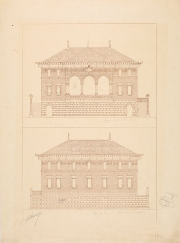 Jean-Camille Formigé - Projet pour l'Exposition universelle de 1900, restaurant ...