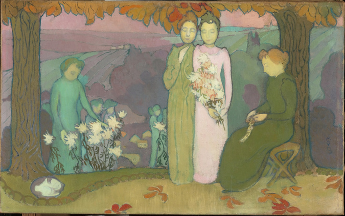 Maurice Denis - Soir d'octobre [panneau pour la décoration d'une chambre de jeun...