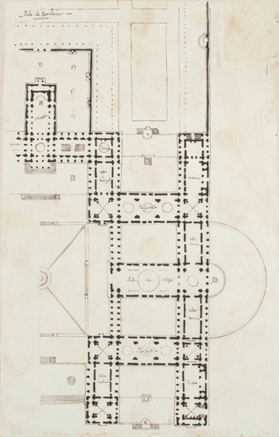 Edouard Villain - Plan d’une école de Cavalerie