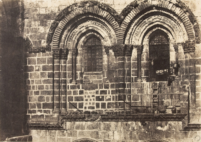 Auguste Salzmann - Saint-Sépulcre, partie supérieure de la façade