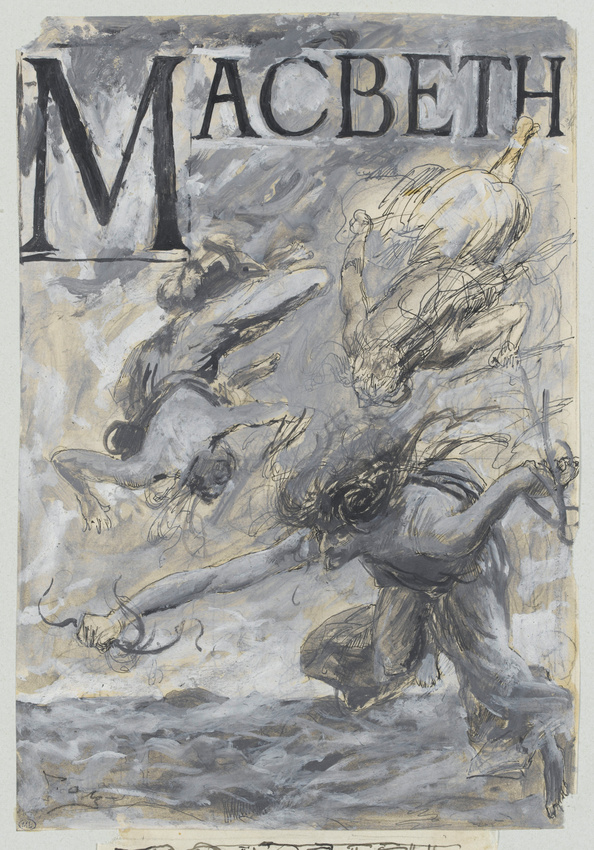 Luc Olivier Merson - Projet de frontispice pour Macbeth