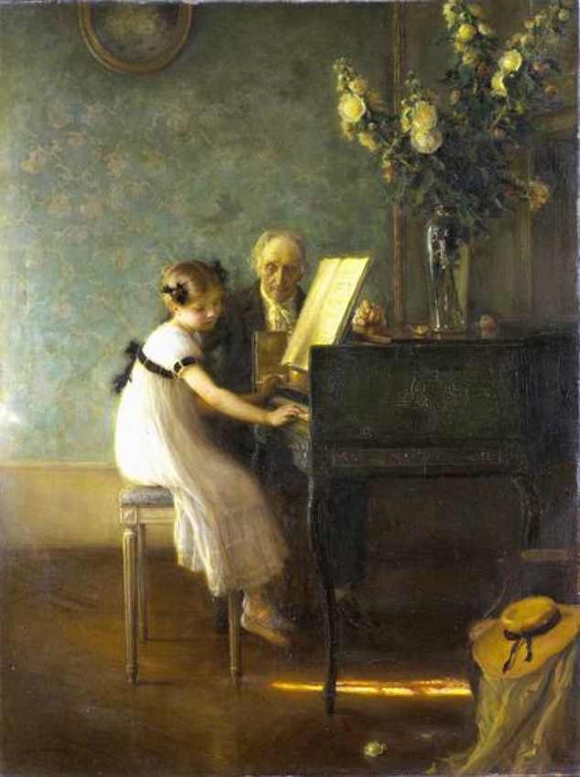 Jules-Alexis Muenier - La Leçon de clavecin