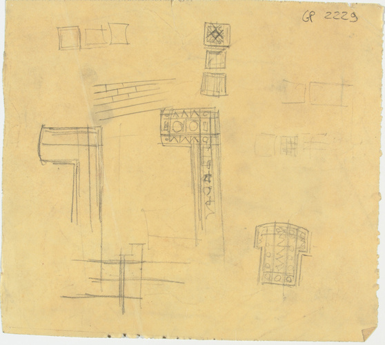 Hector Guimard - Relevés darchitecture ou de décoration divers