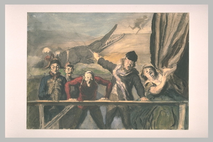 Honoré Daumier - La parade foraine