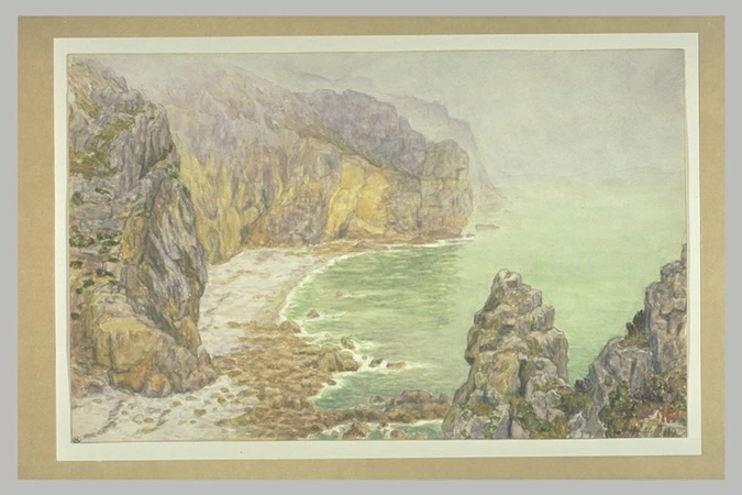 Henri Rivière - Brume dans les falaises de Port Haou
