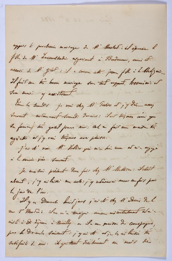 Gustave Eiffel - 1852. 21 lettres de Gustave Eiffel à sa mère ou à son père
