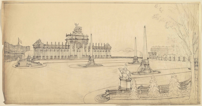 Jean-Camille Formigé - Projet d'aménagement de la Porte Maillot, vue