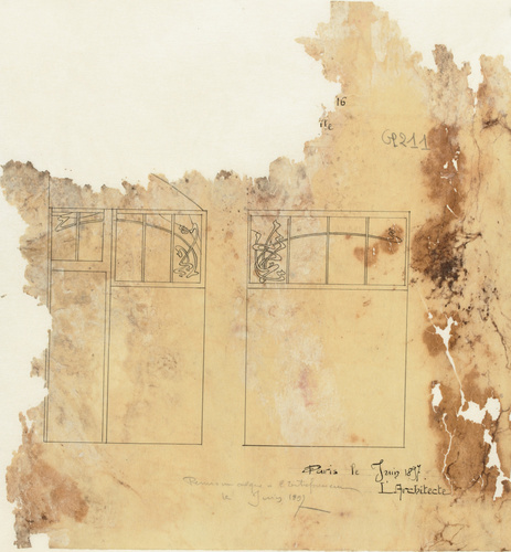 Hector Guimard - Paris 16e, 16, rue La Fontaine, Castel Béranger, propriété de M...