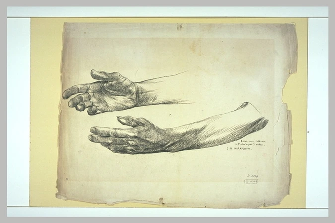 Louis Auguste Girardot - Etude de mains